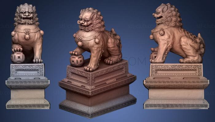 3D мадэль Китайский Лев (STL)